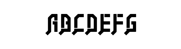 FSB08KlangStencilAl  Free Fonts Download