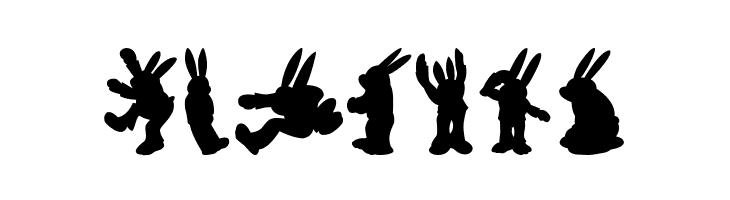 Rabbit35Silhouette  Free Fonts Download