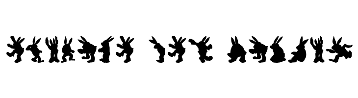 Rabbit35Silhouette  Free Fonts Download