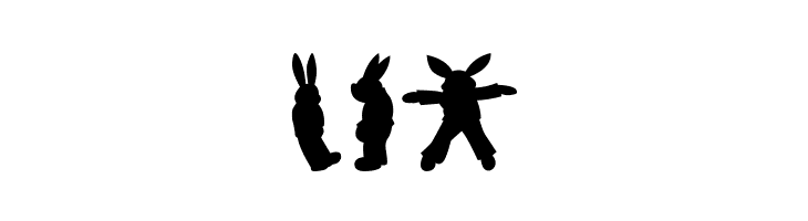Rabbit35Silhouette  Free Fonts Download