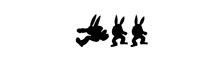 Rabbit35Silhouette  Free Fonts Download