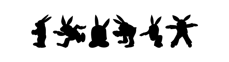 Rabbit35Silhouette  Free Fonts Download