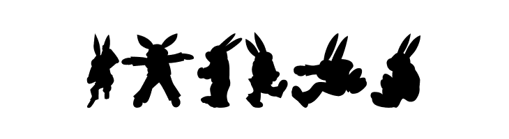 Rabbit35Silhouette  Free Fonts Download