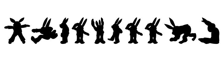 Rabbit35Silhouette  Free Fonts Download