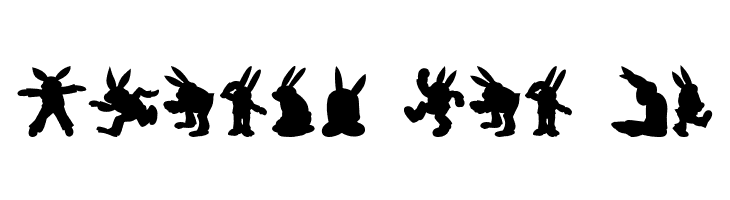 Rabbit35Silhouette  Free Fonts Download