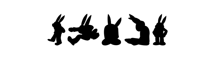 Rabbit35Silhouette  Free Fonts Download