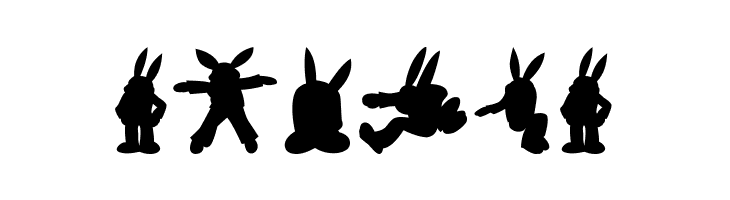 Rabbit35Silhouette  Free Fonts Download