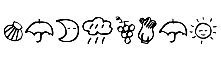 HolidayIllustB  Free Fonts Download