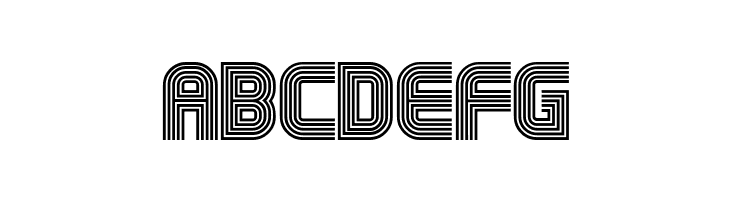 Millennium5linesAl  Free Fonts Download