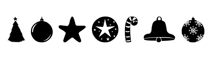 Christmas Shapes  Free Fonts Download