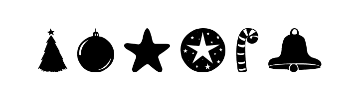 Christmas Shapes  Free Fonts Download