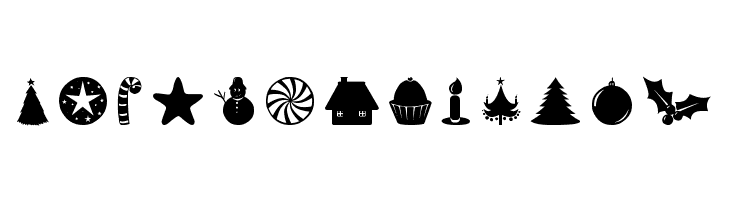 Christmas Shapes  Free Fonts Download