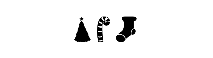 Christmas Shapes  Free Fonts Download