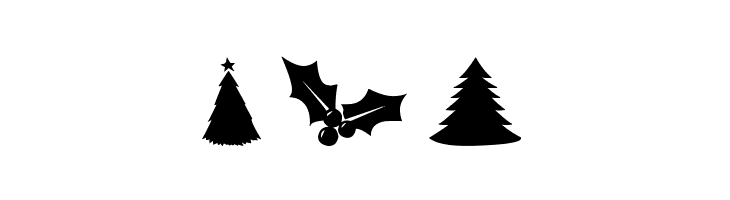 Christmas Shapes  Free Fonts Download