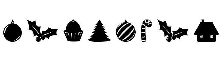 Christmas Shapes  Free Fonts Download