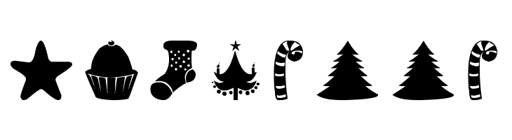 Christmas Shapes  Free Fonts Download