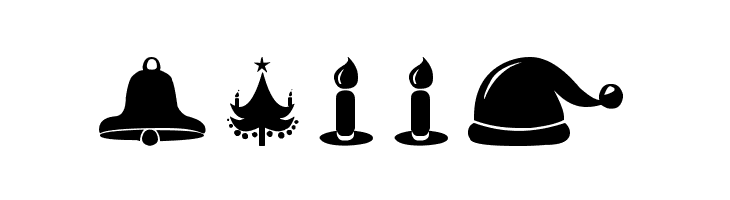 Christmas Shapes  Free Fonts Download