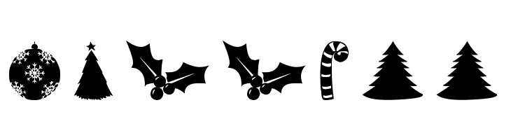 Christmas Shapes  Free Fonts Download