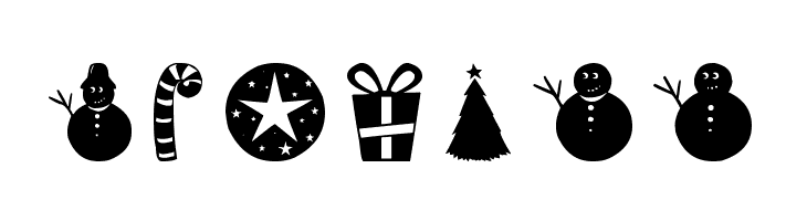 Christmas Shapes  Free Fonts Download