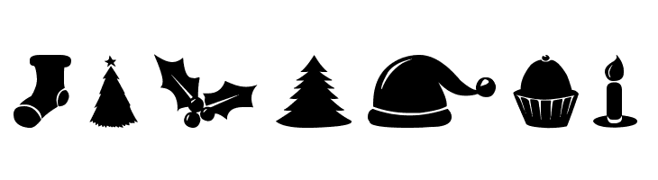 Christmas Shapes  Free Fonts Download
