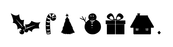 Christmas Shapes  Free Fonts Download