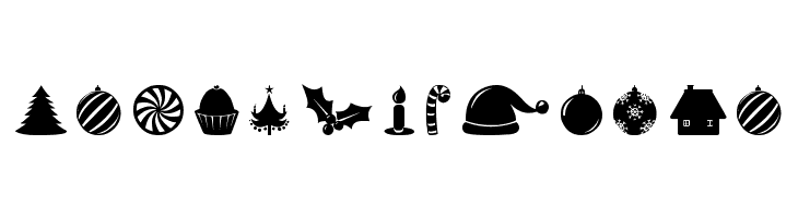 Christmas Shapes  Free Fonts Download