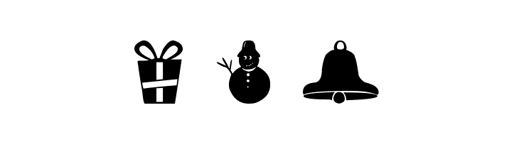 Christmas Shapes  Free Fonts Download