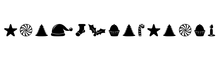 Christmas Shapes  Free Fonts Download