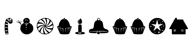 Christmas Shapes  Free Fonts Download
