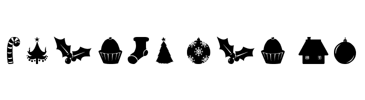 Christmas Shapes  Free Fonts Download