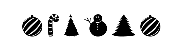 Christmas Shapes  Free Fonts Download