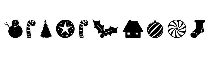 Christmas Shapes  Free Fonts Download