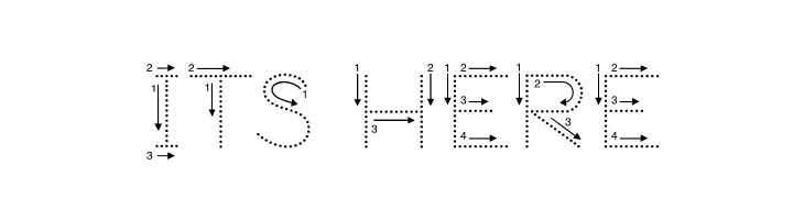 DmoZBPrintArrowDot  Free Fonts Download