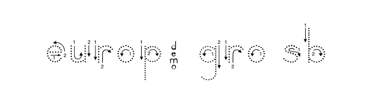 DmoZBPrintArrowDot  Free Fonts Download