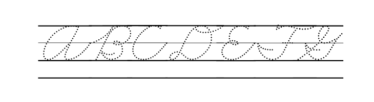 DmoZBCursiveDotLine  Free Fonts Download