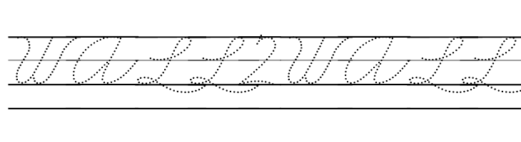 DmoZBCursiveDotLine  Free Fonts Download