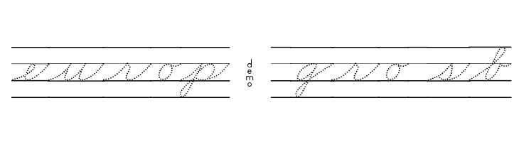 DmoZBCursiveDotLine  Free Fonts Download
