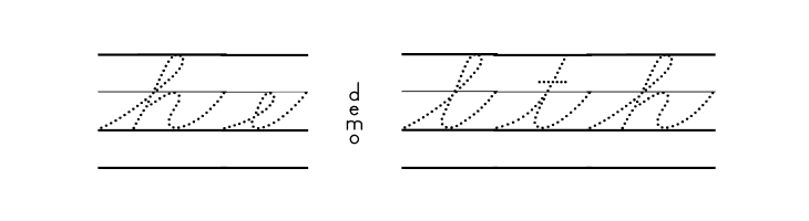 DmoZBCursiveDotLine  Free Fonts Download