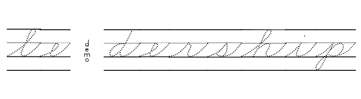 DmoZBCursiveDotLine  Free Fonts Download