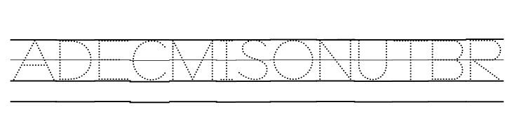 DmoZBPrintDotLine  Free Fonts Download