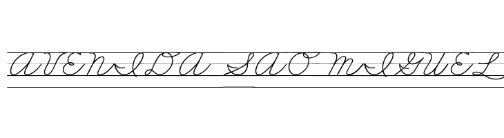 DmoZBCursiveLine  Free Fonts Download