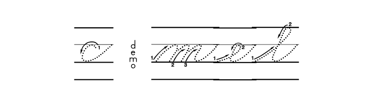 DmoZBCursiveArrowDotLine  Free Fonts Download