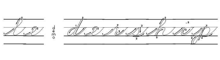 DmoZBCursiveArrowDotLine  Free Fonts Download