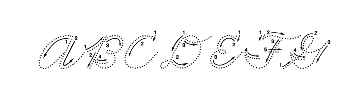 DmoZBCursiveArrowDot  Free Fonts Download