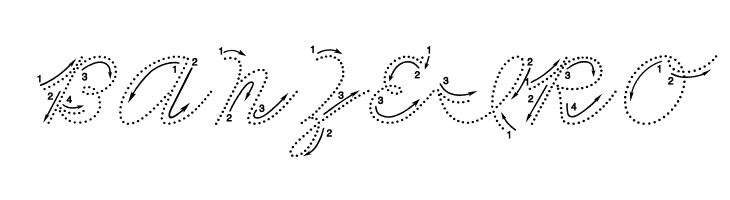 DmoZBCursiveArrowDot  Free Fonts Download