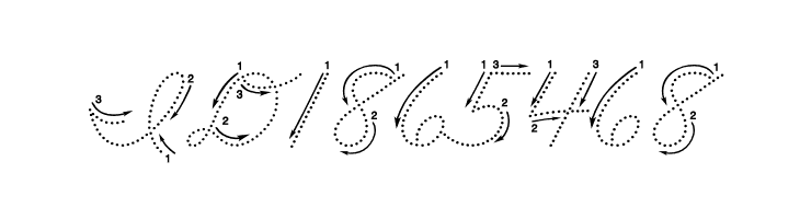 DmoZBCursiveArrowDot  Free Fonts Download