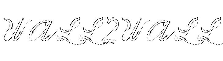 DmoZBCursiveArrowDot  Free Fonts Download