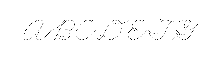 DmoZBCursiveDot  Free Fonts Download