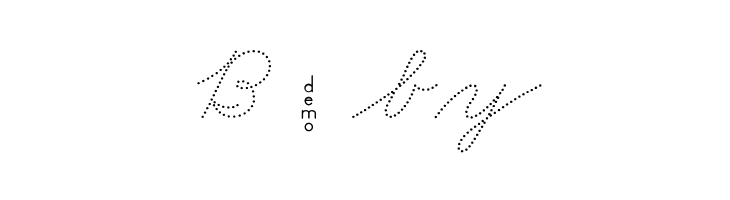 DmoZBCursiveDot  Free Fonts Download