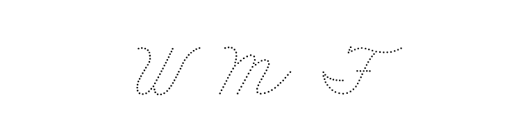 DmoZBCursiveDot  Free Fonts Download